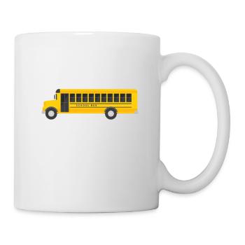 I May Be Retired But I'm Always A School Bus - Tasse - Weiß - Rechts