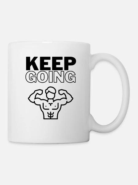 Keep Going - Tasse - Weiß