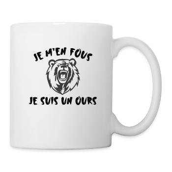 Je suis un ours - Mug blanc - blanc - Droite