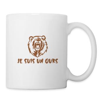 Je suis un ours - Mug blanc - blanc - Droite
