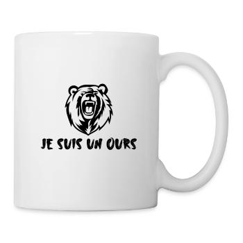 Je suis un ours - Mug blanc - blanc - Droite