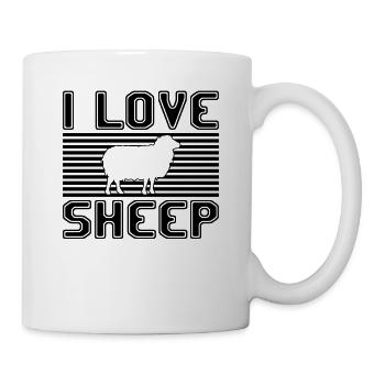 J’aime les moutons - Mug blanc - blanc - Droite