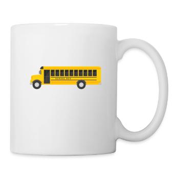 Je viens de déposer un groupe d'étudiants chauffeur de bus - Mug blanc - blanc - Droite