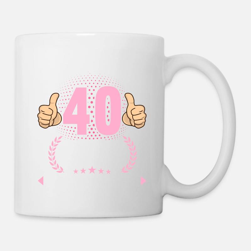 il m’a fallu 40 ans pour avoir l’air de ce bon 40 anniversaire - Mug blanc - blanc