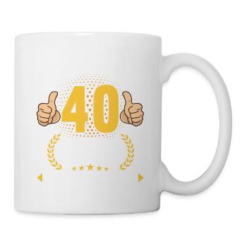 it took me 40 Years to look this good 40 Birthday - Tasse - Weiß - Rechts