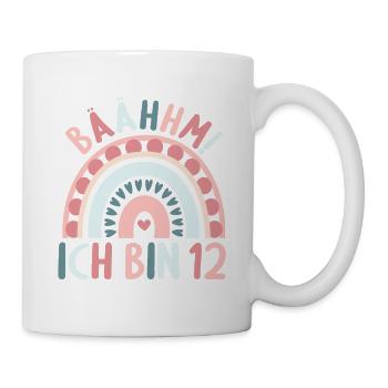 12 Jahre alt Rainbow Regenbogen 12. Geburtstag - Tasse - Weiß - Rechts
