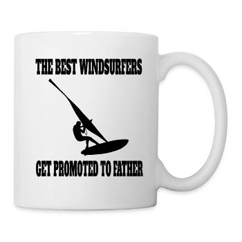 Windsurfer Vater Windsurfing Dad Surfen Kitesurfer - Tasse - Weiß - Rechts