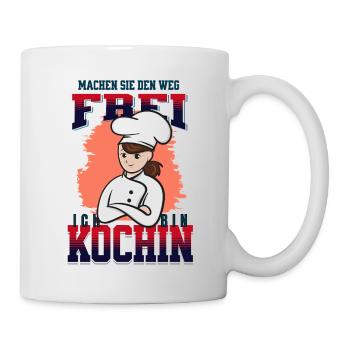 Köchin ist immer im Stress - Tasse - Weiß - Rechts