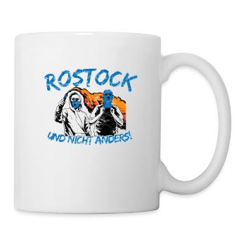 Rostock und nicht anders UPDATE - Tasse - Weiß - Rechts