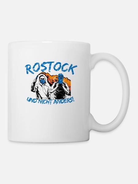 Rostock und nicht anders UPDATE - Tasse - Weiß