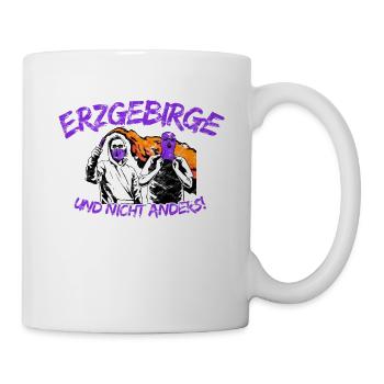 Erzgebirge und nicht anders UPDATE - Tasse - Weiß - Rechts