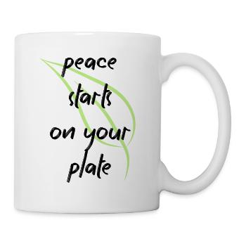 Végétalien Végétalien Bien-être animal Végétarien Végétarien - Mug blanc - blanc - Droite