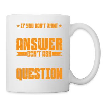 Si vous ne voulez pas d’une réponse sarcastique 6 - Mug blanc - blanc - Droite
