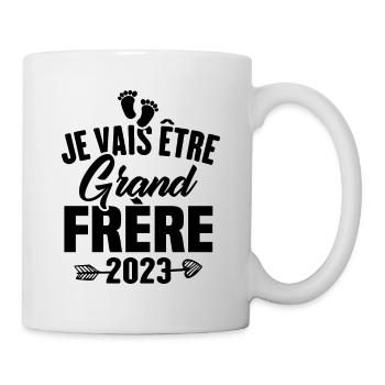 Cadeau Je vais être grand frère 2023 - Mug blanc - blanc - Droite