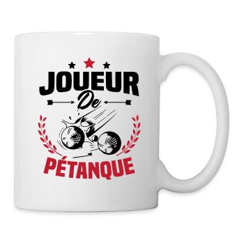 Joueur De Pétanque, Humour Cadeau Pétanque - Mug blanc - blanc - Droite