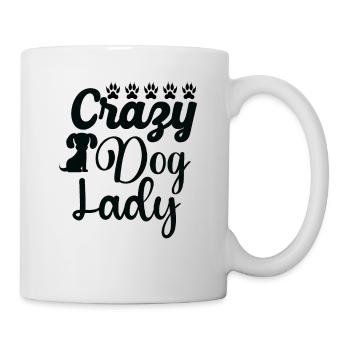 Crazy dog lady - Mug - white - Right