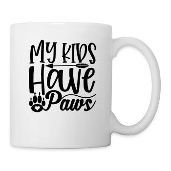 My children have paws - Mug - white - Right
