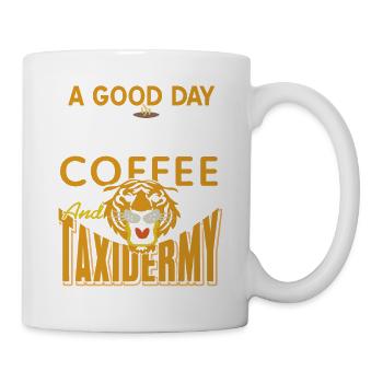 Une bonne journée commence avec du café et de la taxidermie cool - Mug blanc - blanc - Droite