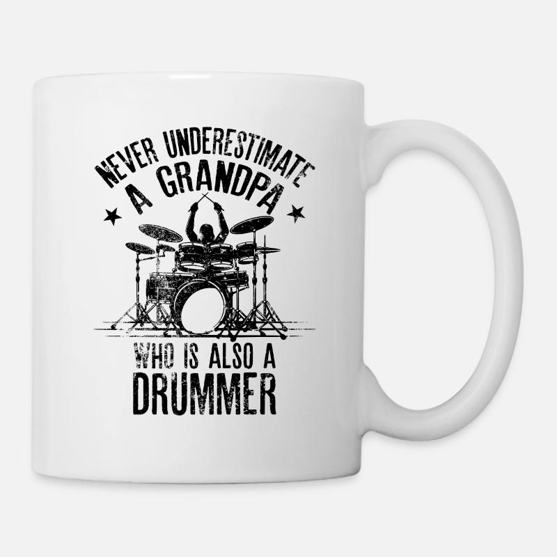 Unterschätze niemals einen Opa, der auch ein - Tasse - Weiß