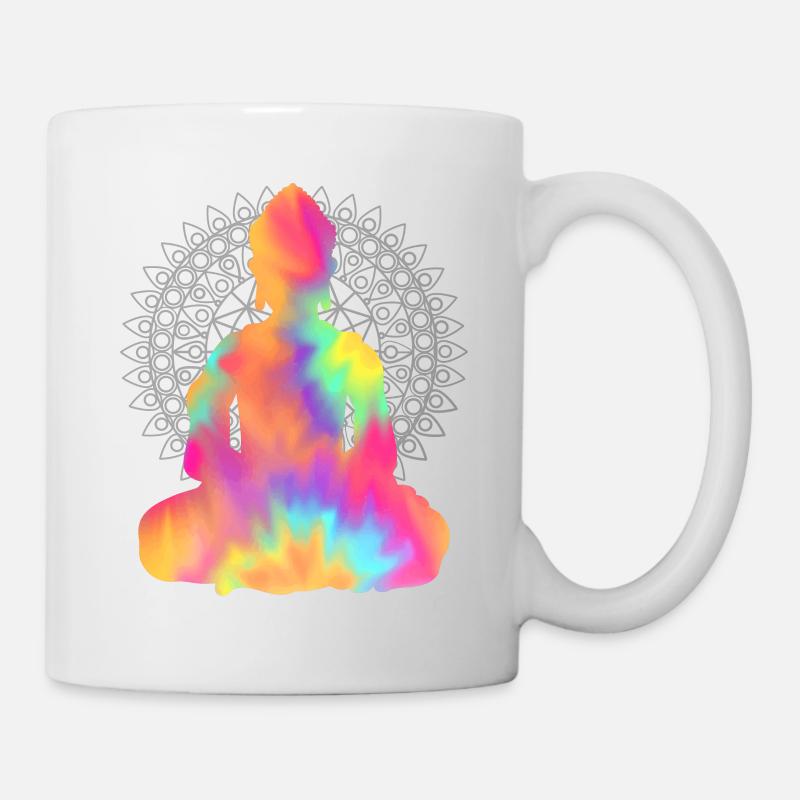 Bouddha TieDye - Mug blanc - blanc
