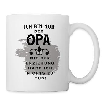 Endlich Opa - Tasse - Weiß - Rechts