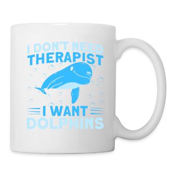 Dolphin Dolphin Lover Animal Dolphins Gift - Mug - white - Right