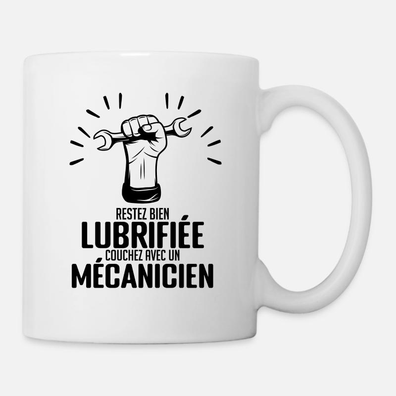 Mécanique Machines Réparation Véhicule Restez bien - Mug blanc - blanc