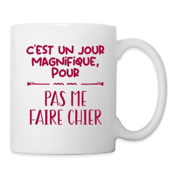 J'aime pas les gens - Mug blanc - blanc - Droite