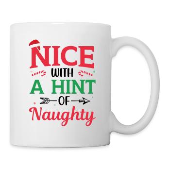 Schön mit einem Hauch von unanständig Weihnachten - Tasse - Weiß - Rechts