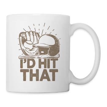 I'd Hit That Funny Baseball Fan - Mug - white - Right