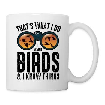 Funny Bird Watching For Bird Enthusiasts - Mug - white - Right