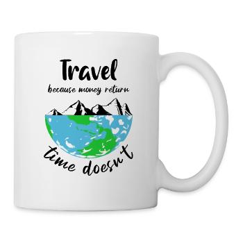 Voyage Tour du Monde Tour - Mug blanc - blanc - Droite