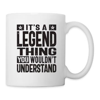 Es ist eine Legendensache personalisierter Name - Tasse - Weiß - Rechts