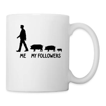 I Mean Followers Pig Farmer Farmer Breeder - Mug - white - Right