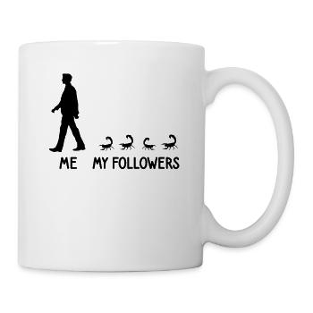 Ich Meine Follower Skorpion Zoo Insekten Spinnen - Tasse - Weiß - Rechts