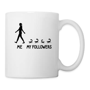 Ich Meine Follower Skorpion Zoo Insekten Spinnen - Tasse - Weiß - Rechts