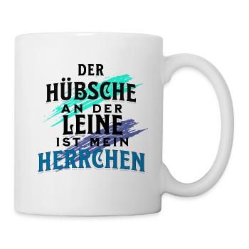 Herrchen Gassi Spruch - Tasse - Weiß - Rechts