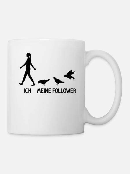 Ich Meine Follower Tauben Züchter Tauben Vogel - Tasse - Weiß