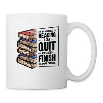 Lesesucht Eifriger Leser Literatur Buch - Tasse - Weiß - Rechts