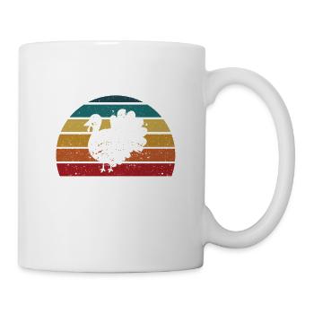 Turkey Hunter Funny Thanksgiving Hunt November - Mug - white - Right