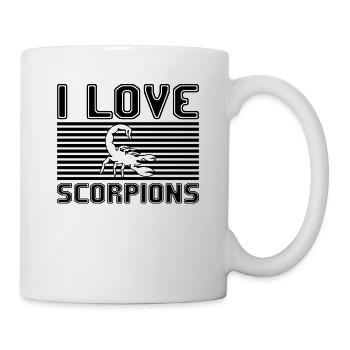 I love scorpions - Tasse - Weiß - Rechts