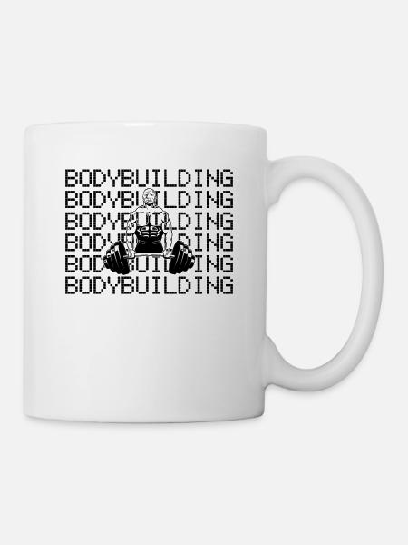 bodybuilding - Tasse - Weiß