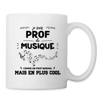 Professeur de musique cadeau drôle - Mug blanc - blanc - Droite