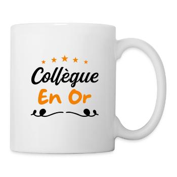 Collegue en or - Mug blanc - blanc - Droite