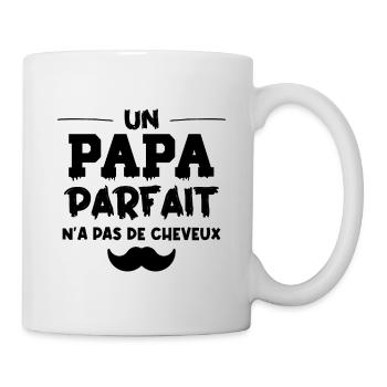 papa parfait sans cheveux - Mug blanc - blanc - Droite
