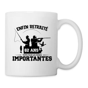 Enfin Retraité - Mug blanc - blanc - Droite