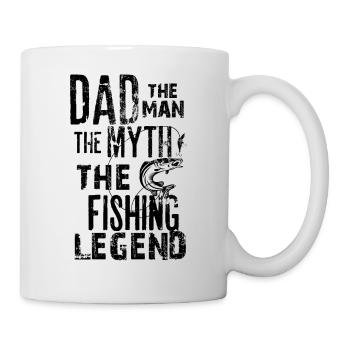 Dad The Man The Myth The Fishing Legend print for - Mug - white - Right