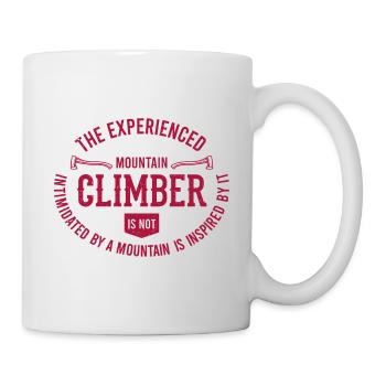 Dictons d’alpinisme La montagne expérimentée - Mug blanc - blanc - Droite