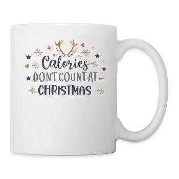 Les calories ne comptent pas pendant Noël - Mug blanc - blanc - Droite
