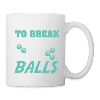 Billard - Piscine - Fun - Mug blanc - blanc - Droite
